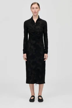 2246 Lurex Jersey, Long Sleeve Zip Dresssg-ps26-d025-2246