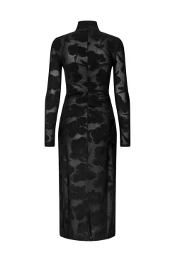 2246 Lurex Jersey, Long Sleeve Zip Dresssg-ps26-d025-2246