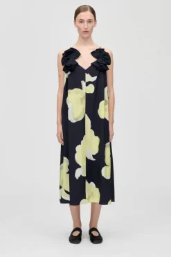 2450 Printed Viscose, Floral Long Dresssg-ps26-d207-2450