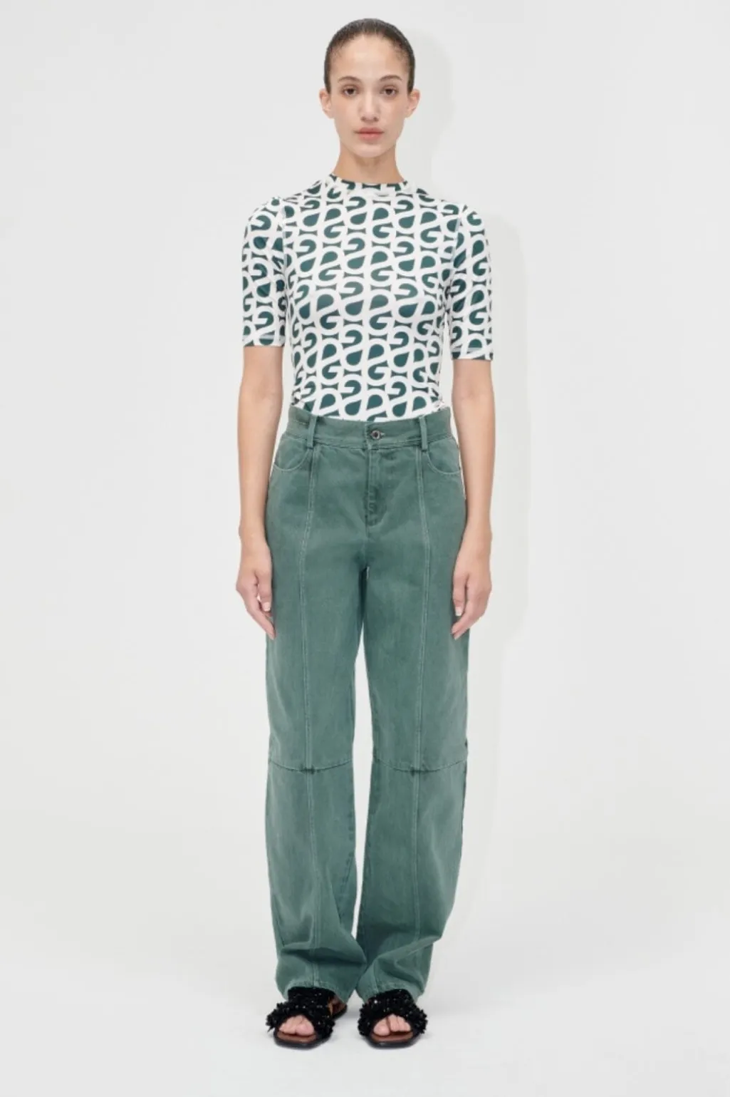 2244 Stocking Jersey, Elastic Short Sleeve T-shirtsg-pf25-t071-2244