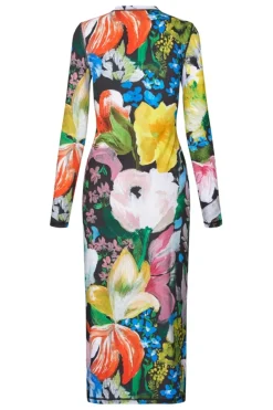 2244 Stocking Jersey, Pullover Long Sleeve Midi Dresssg-aw25-d074-2244