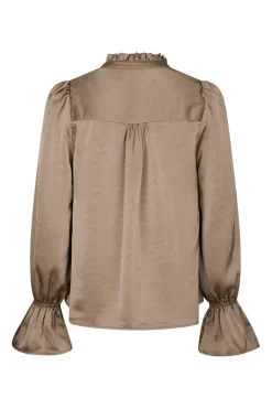 Amara Heavy Satin Bedaz Blouse 166578