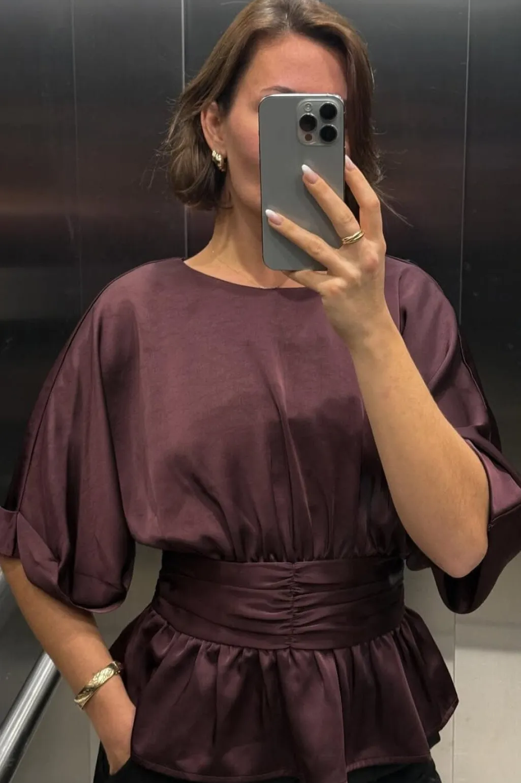 Annegret Heavy Sateen Blouse 166830