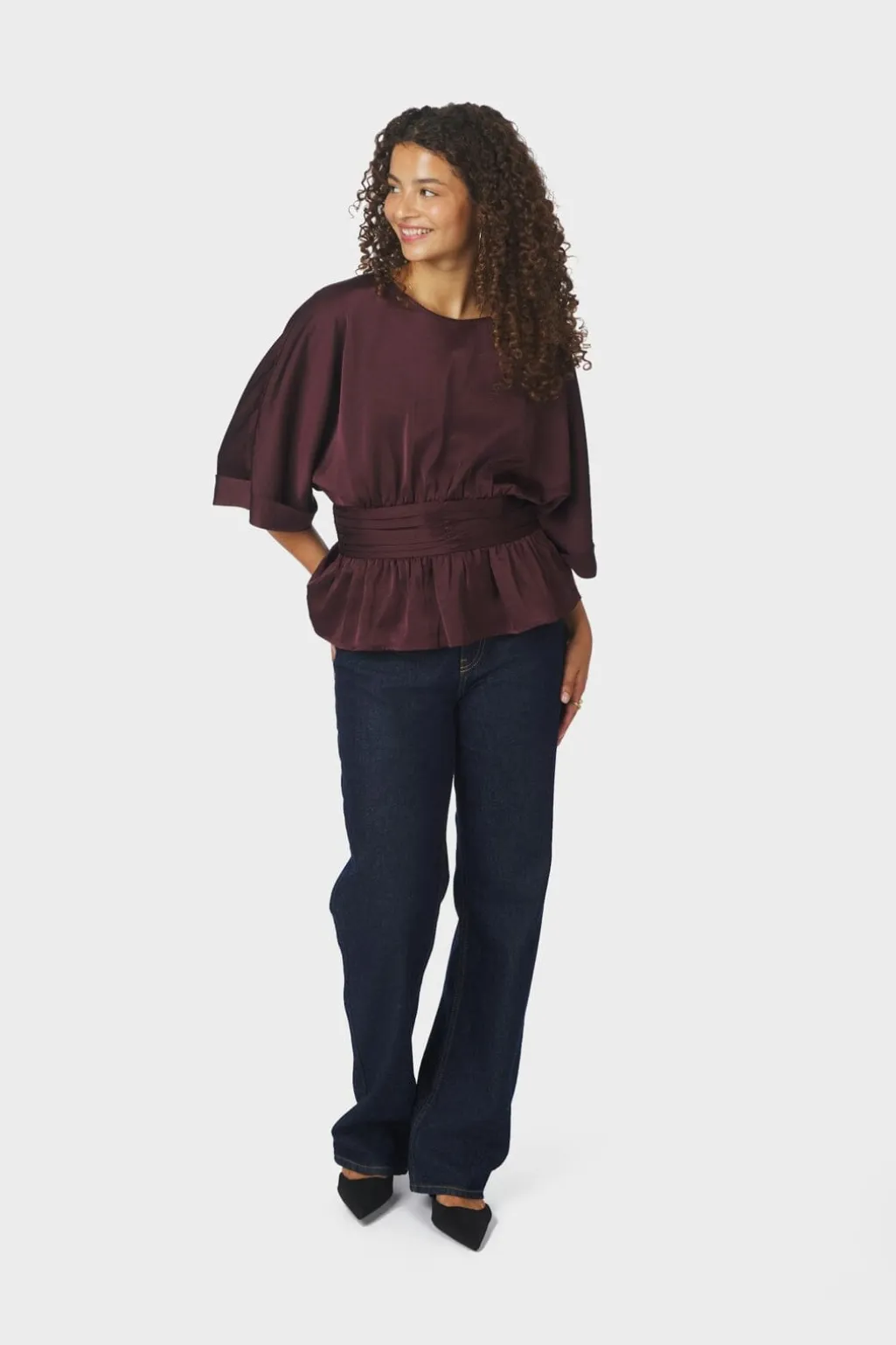 Annegret Heavy Sateen Blouse 166830