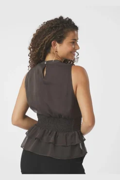 Ansol Solid Chiffon Top 166671