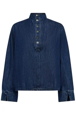 Azminacc Denim Placket Blouse 35948