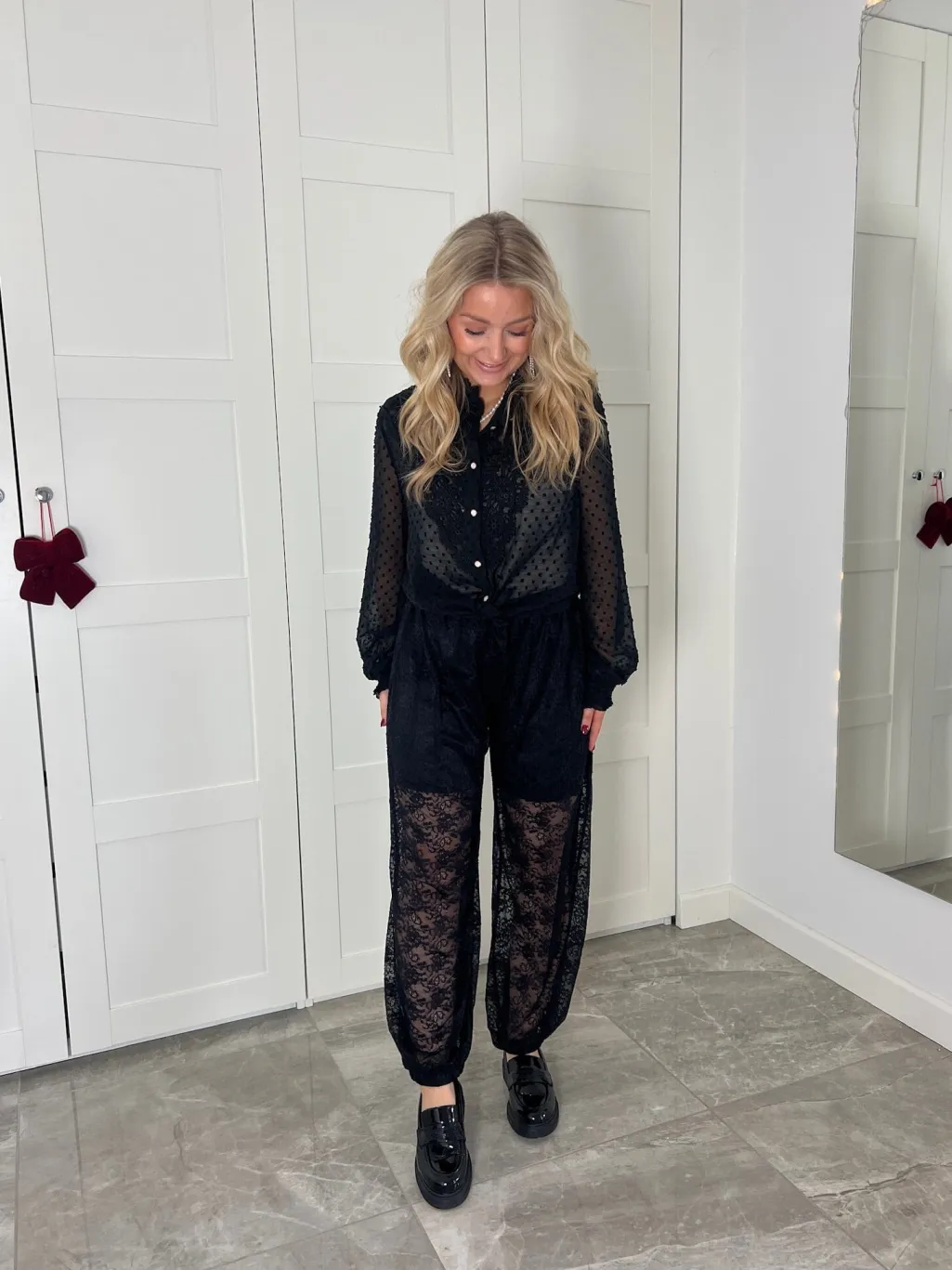 Ballon Lace Pants 165142B