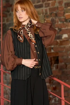 Bcnira Mini Scarf W. Golden Ring 3638