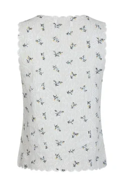 Bibi Embroidery Print Top 165122