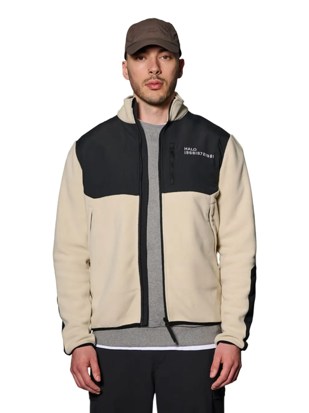 Blocked Zip Fleece 610209