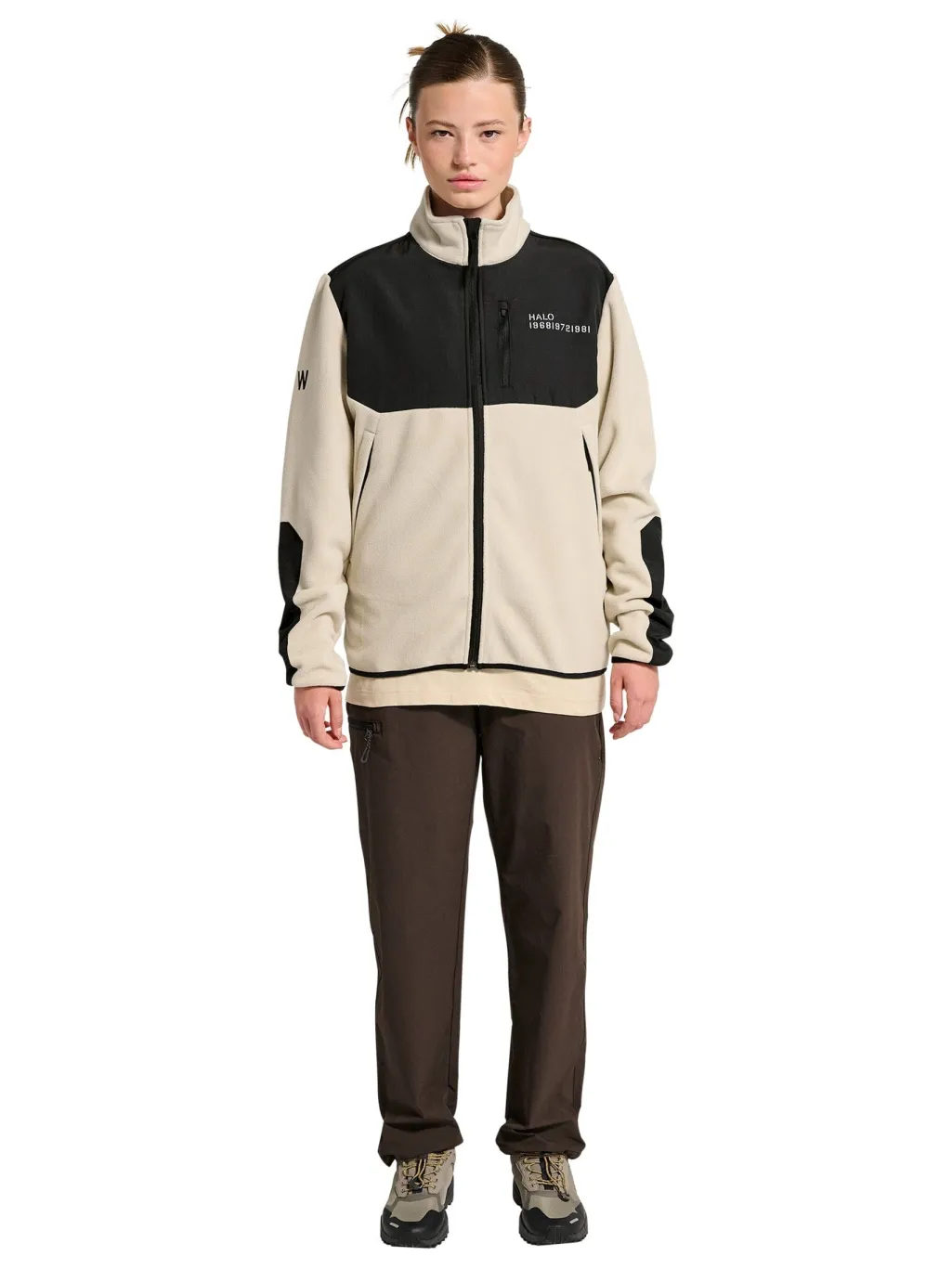 Blocked Zip Fleece 610209