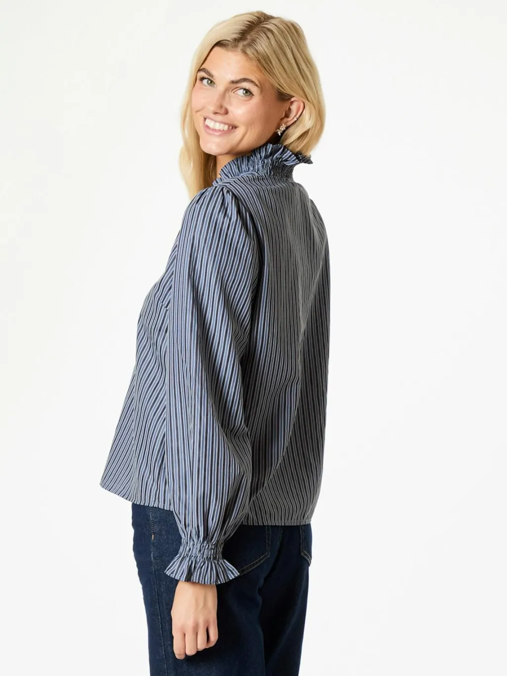 Brielle Twill Stripe Shirt
