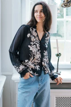 Brise Printed Voile Blouse