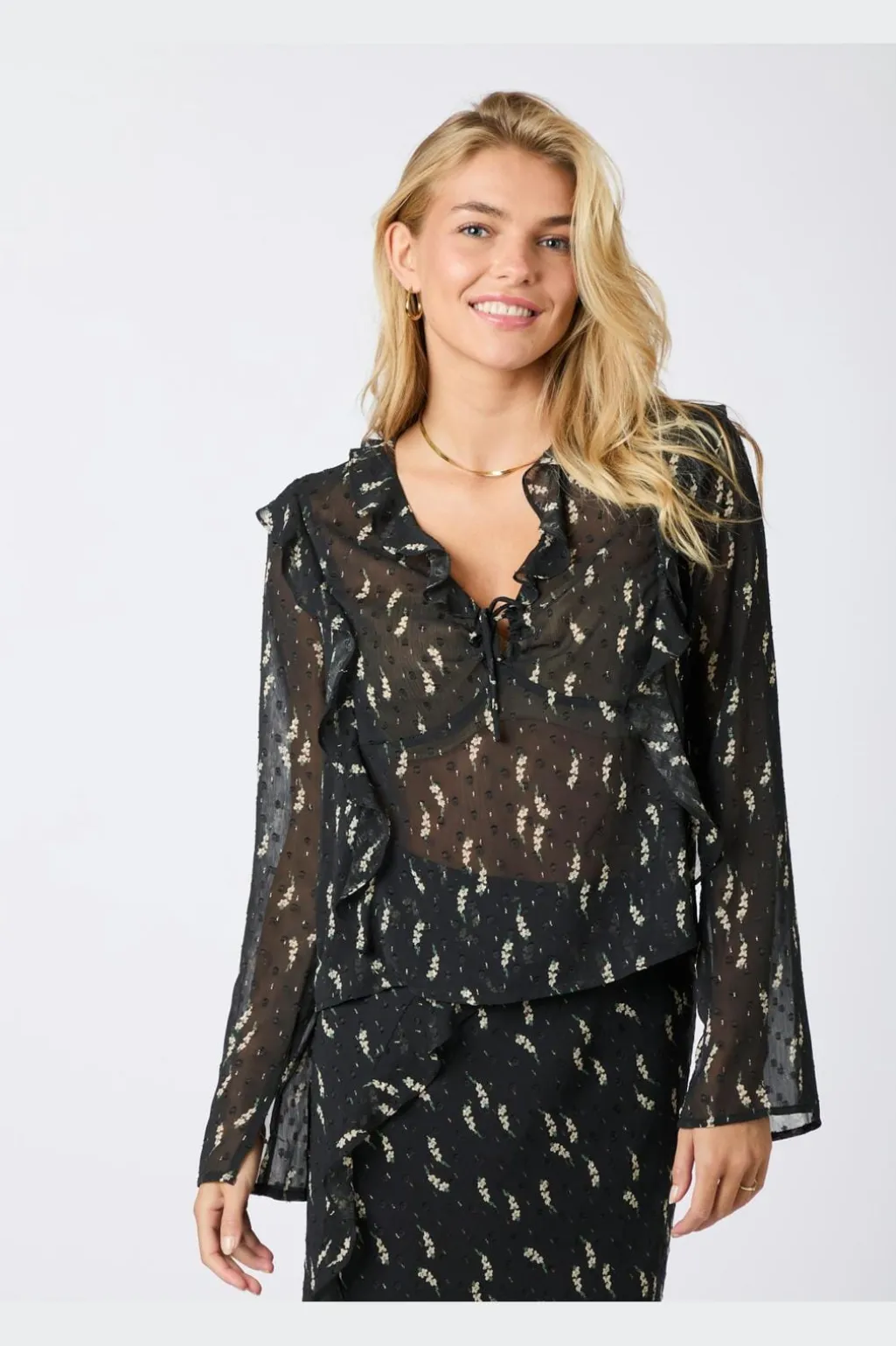 Carola Flower Branch Blouse