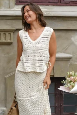 Catana Crochet Knit Top 165990