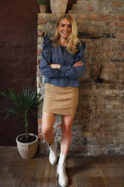 Corduroy Mini Skirt 22304