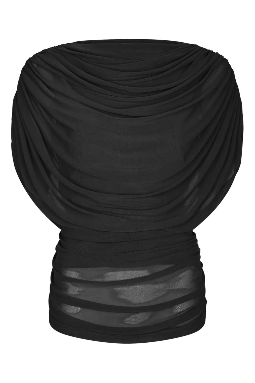 Cottuna Drapy Mesh Top 167205