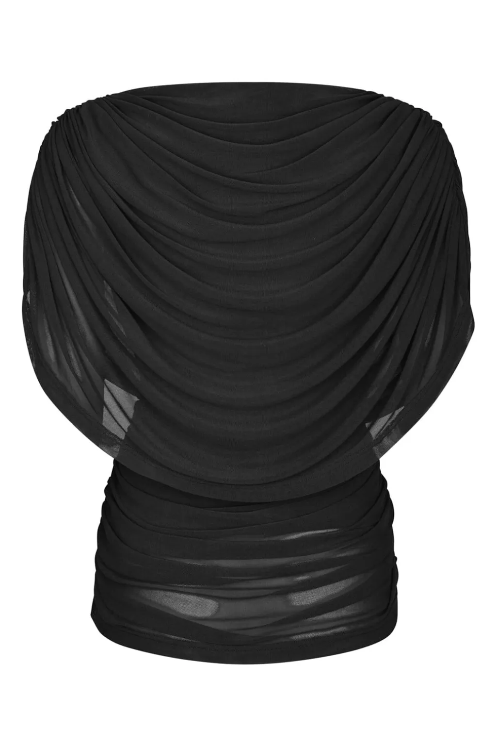 Cottuna Drapy Mesh Top 167205