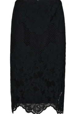 Curvey Lace Hem Pencil Skirt HL10015