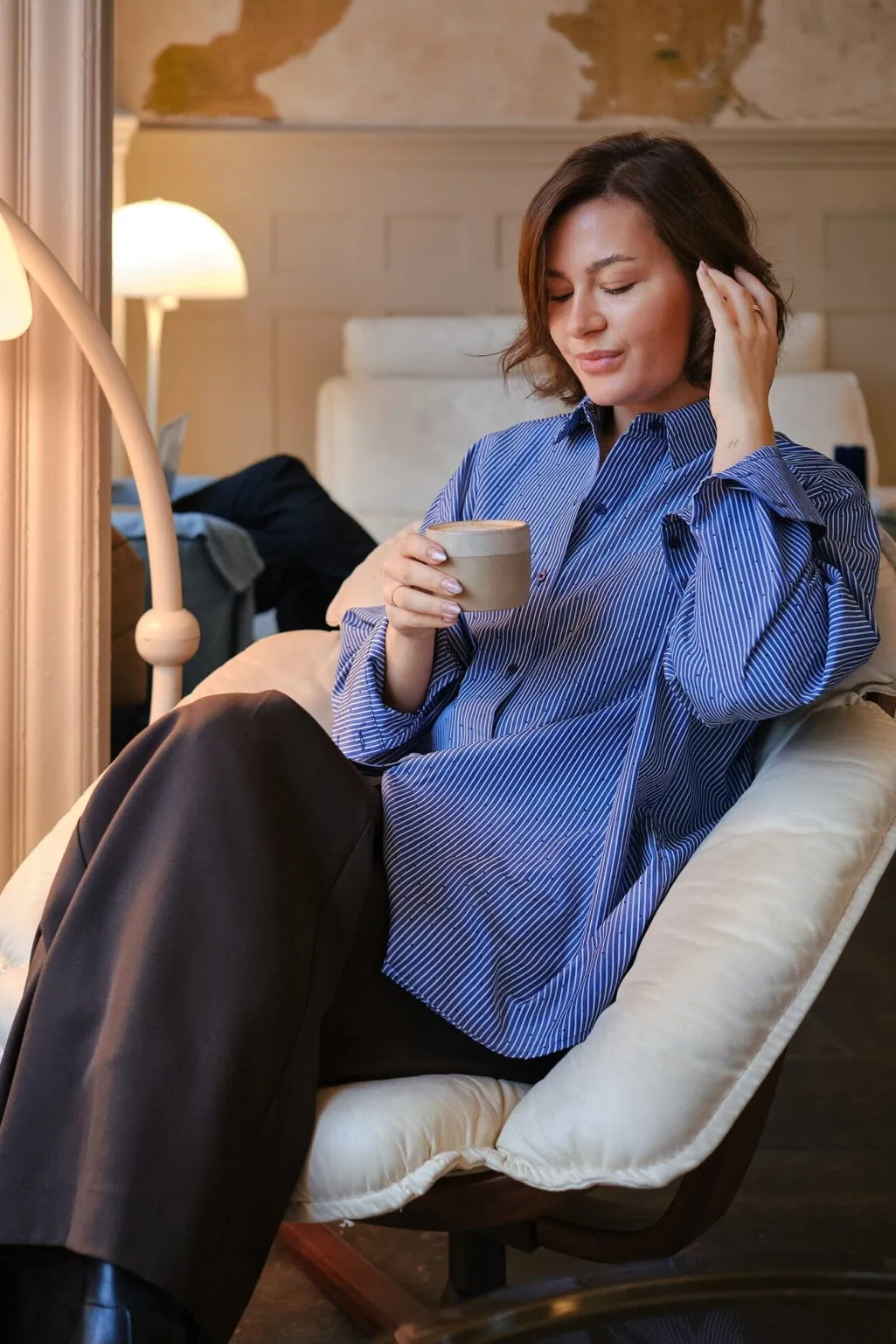 Dalma B Stripe Stone Shirt 164520