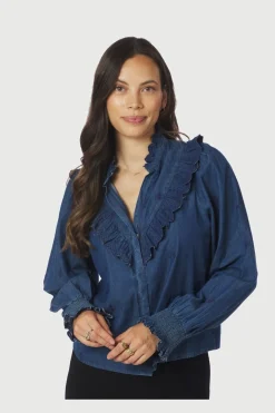 Degas Denim Blouse 166229