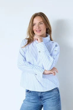 Devincc Asymcc Button Blouse 45019