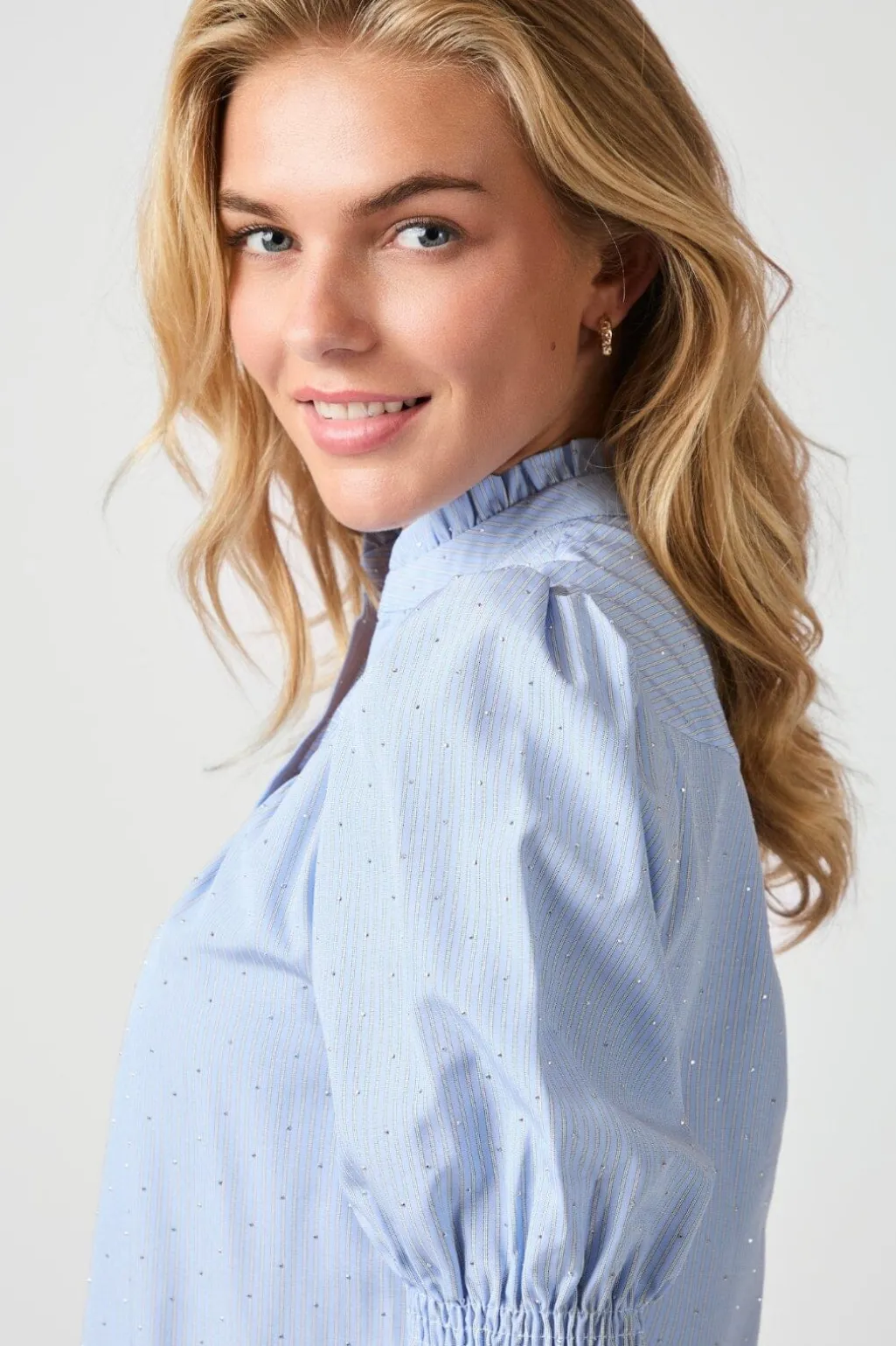 Diana B Stripe Stone Blouse 164327