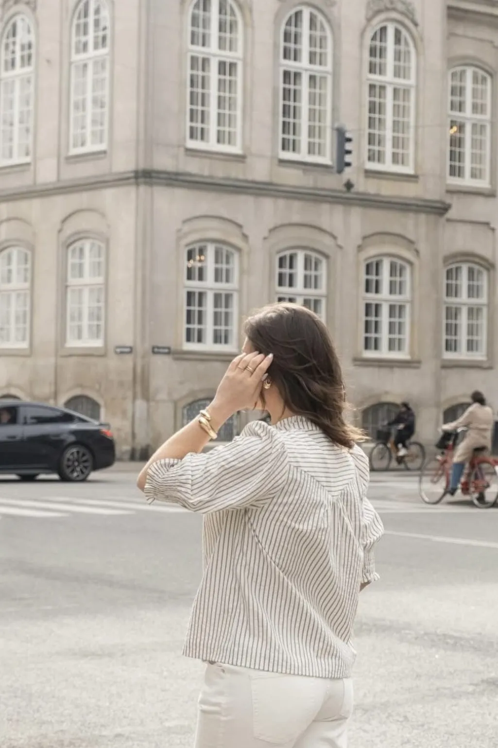 Diana Crepe Stripe Blouse 165203