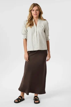 Diana Crepe Stripe Blouse 165203