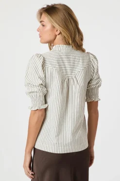 Diana Crepe Stripe Blouse 165203