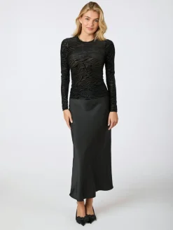 Ella Zebra Burnout Blouse