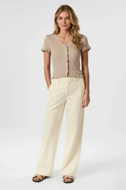 Esla Frill Knit Tee 164432