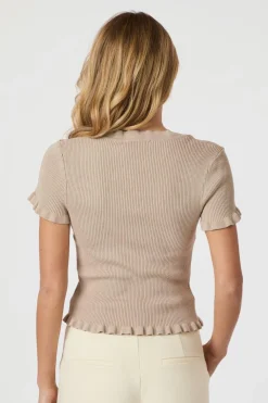 Esla Frill Knit Tee 164432