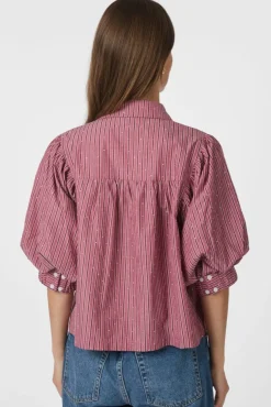 Etta Soft Stripe Stone Shirt 166416