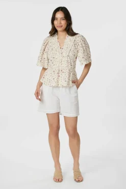 Evienne Floral Blush Top 165626