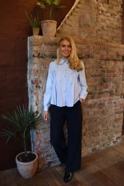 Fie Ls Frill Shirt 22308