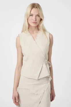 Filora Ramie Wrap Waistcoat 166243
