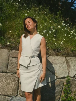 Filora Ramie Wrap Waistcoat 166243