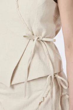 Filora Ramie Wrap Waistcoat 166243