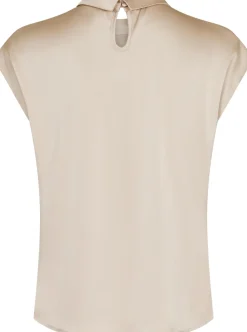 Fleur Drapy Satin Blouse