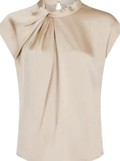 Fleur Drapy Satin Blouse