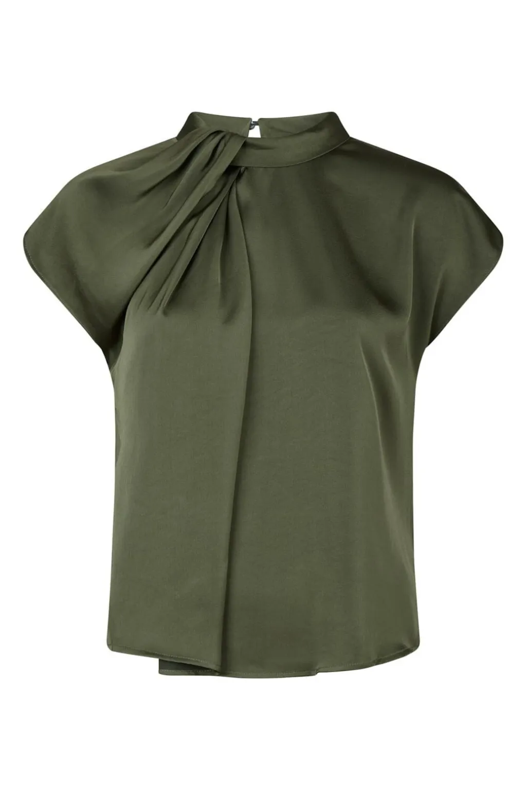 Fleur Drapy Satin Blouse 160990