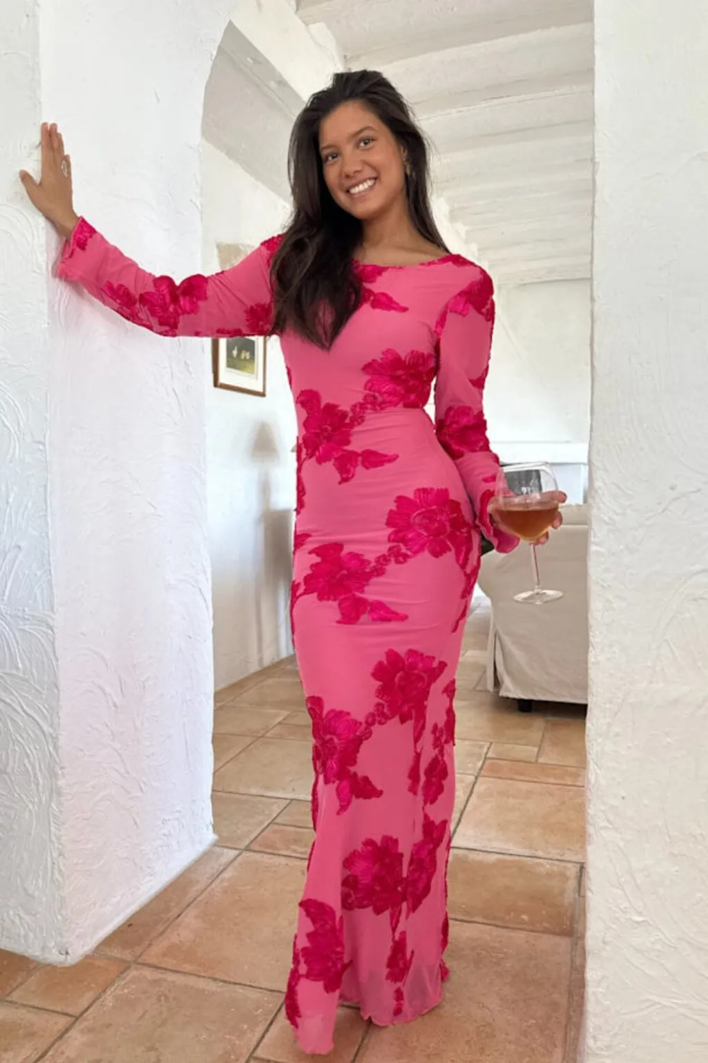 Floraic Mesh Dress A23862