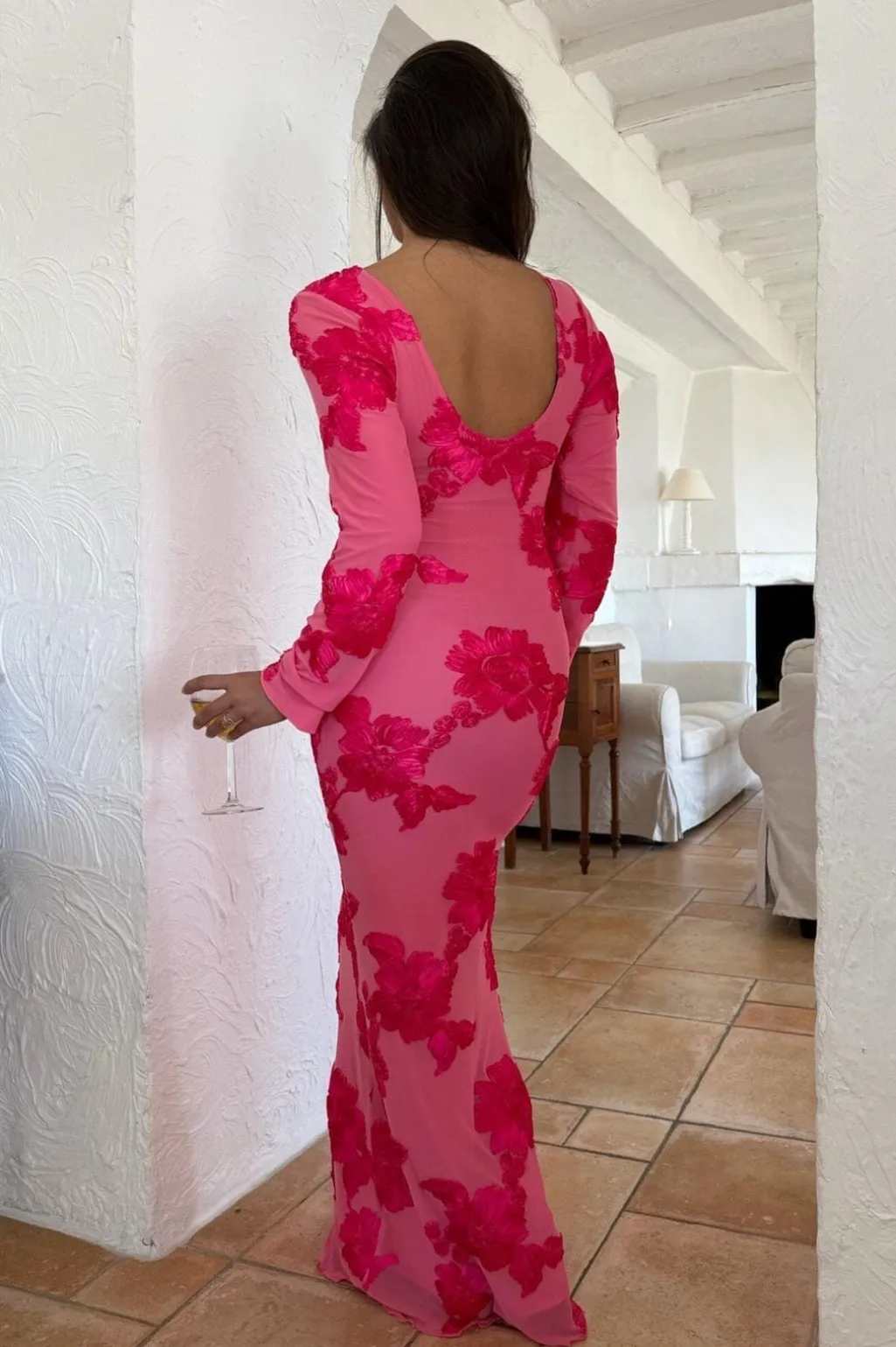 Floraic Mesh Dress A23862