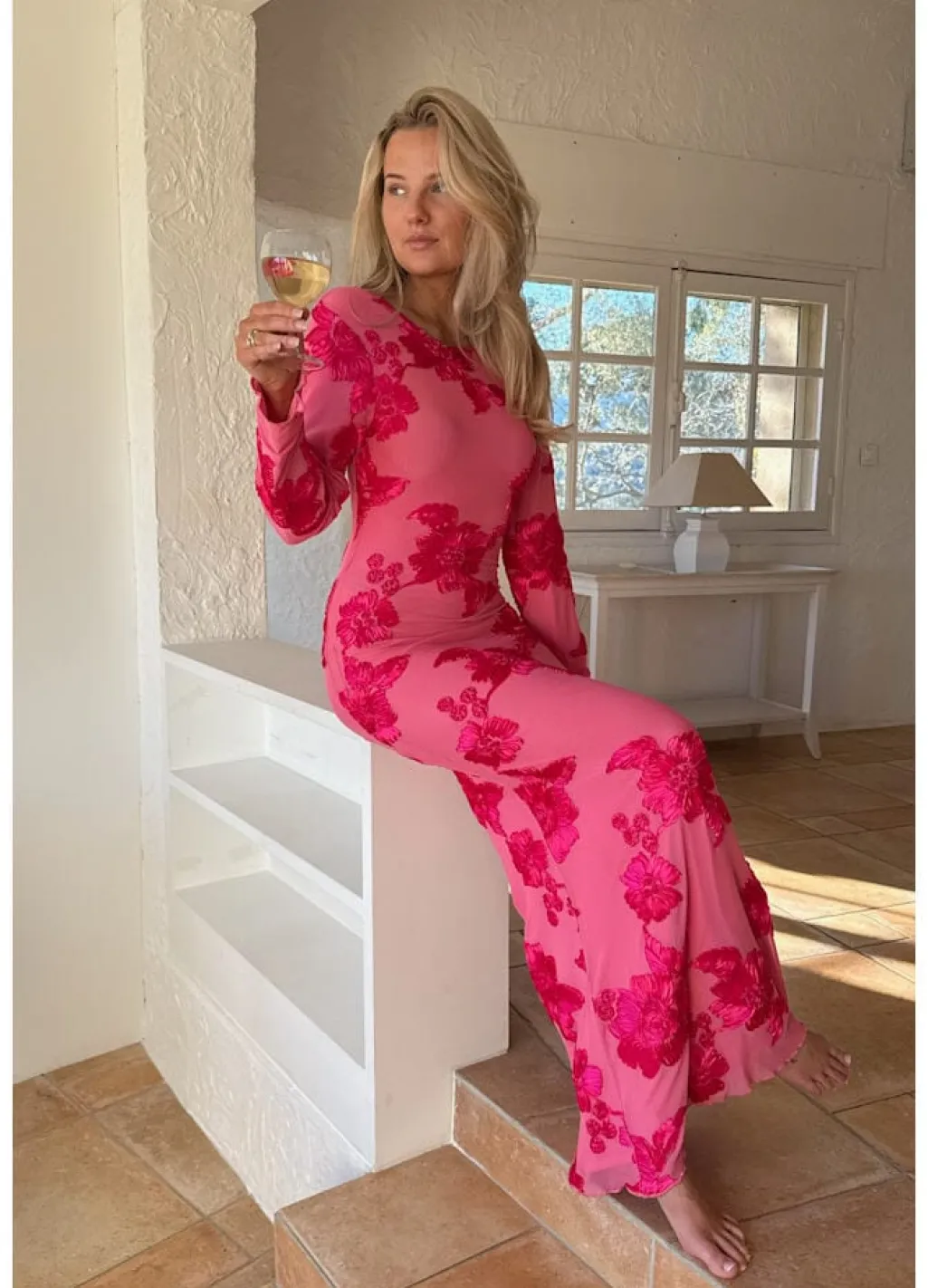 Floraic Mesh Dress A23862