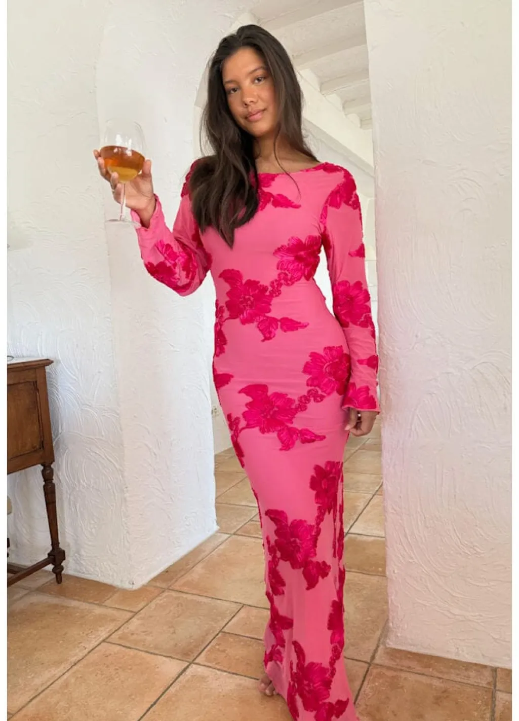 Floraic Mesh Dress A23862