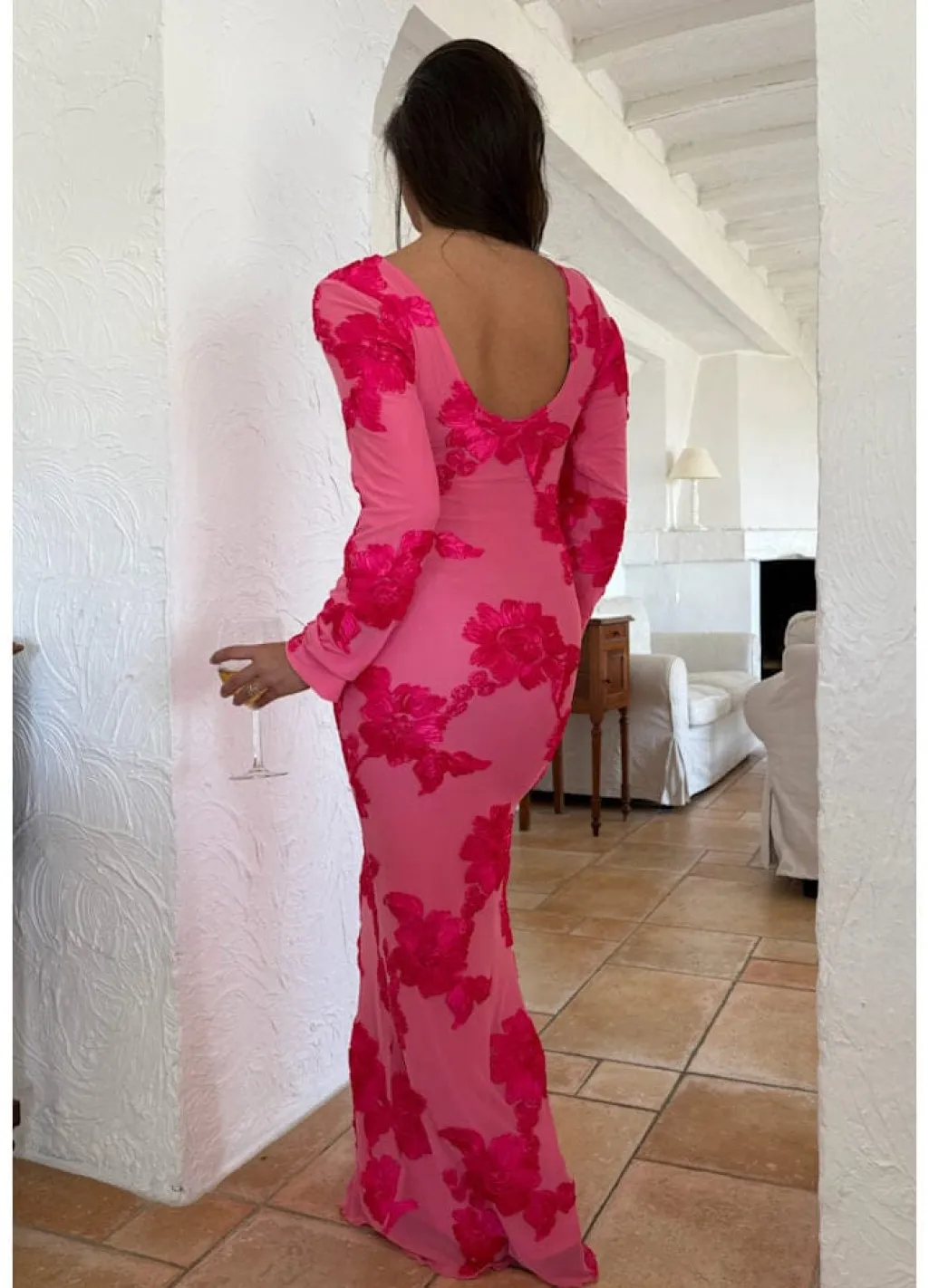 Floraic Mesh Dress A23862