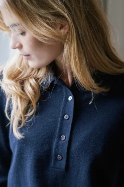 Genea Knit Polo Blouse 163891