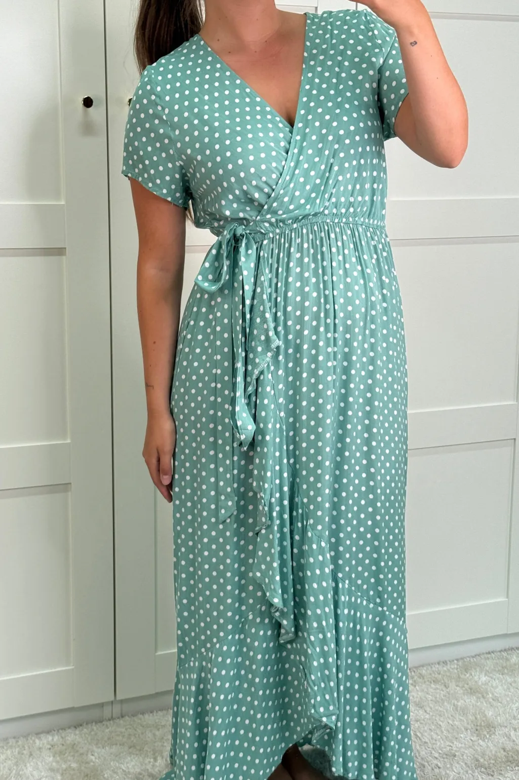 Ginevra Dot Wrap Dress