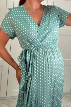 Ginevra Dot Wrap Dress